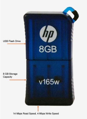 India Desire : Buy HP 8 GB Pen Drive Blue At Rs 88 From Tata Cliq